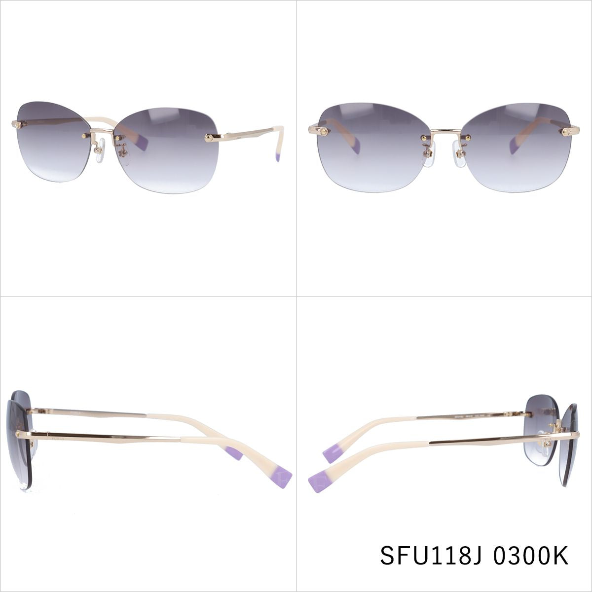 【国内正規品】フルラ サングラス FURLA SFU118J 全6カラー 58サイズ スクエア レディース 女性用 UVカット 紫外線対策 UV対策 おしゃれ ギフト ラッピング無料