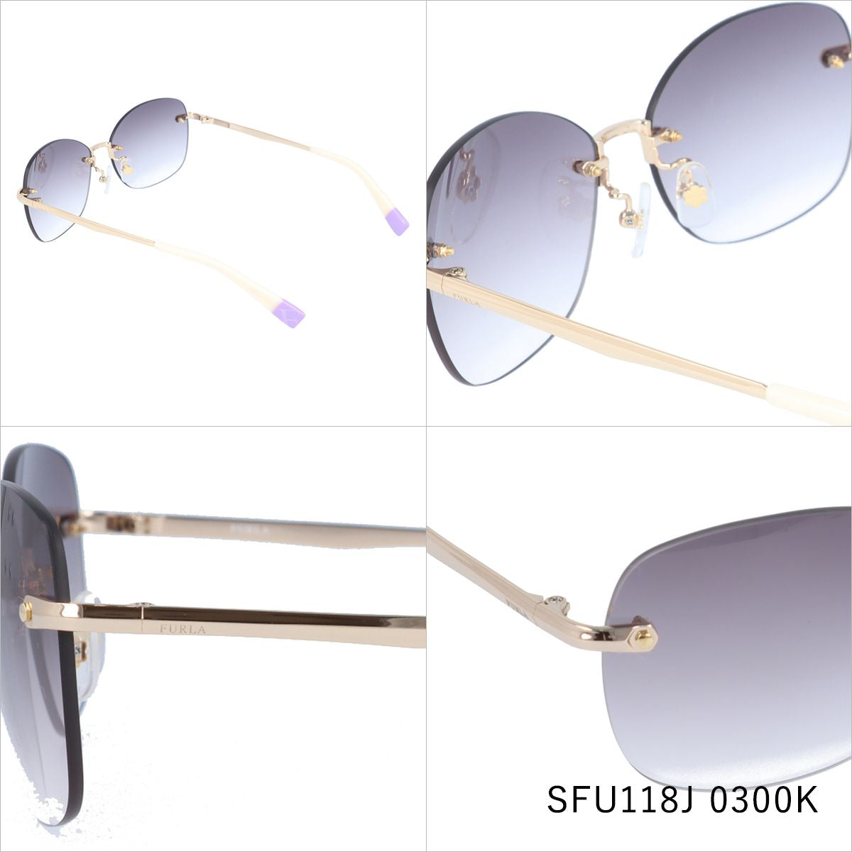 【国内正規品】フルラ サングラス FURLA SFU118J 全6カラー 58サイズ スクエア レディース 女性用 UVカット 紫外線対策 UV対策 おしゃれ ギフト ラッピング無料