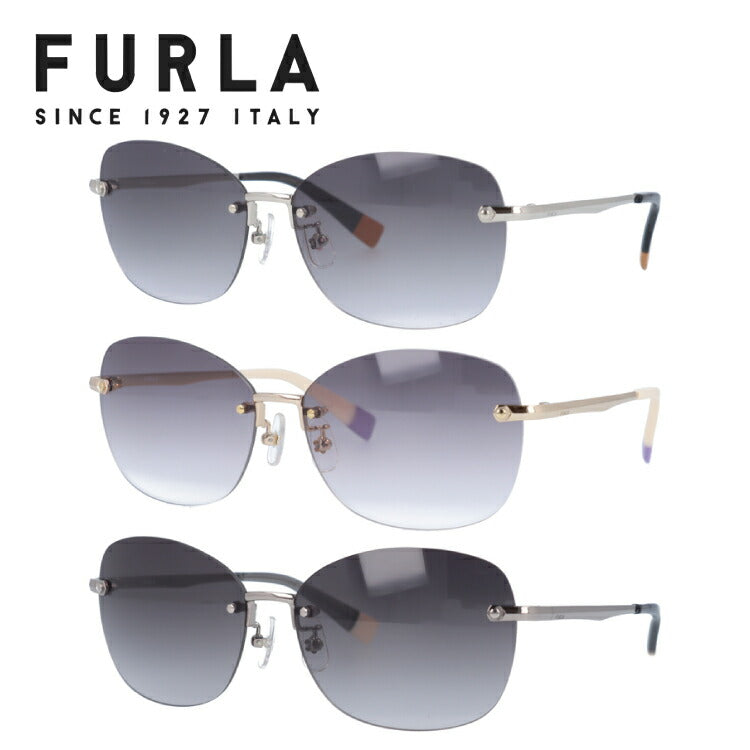 【国内正規品】フルラ サングラス FURLA SFU118J 全6カラー 58サイズ スクエア レディース 女性用 UVカット 紫外線対策 UV対策 おしゃれ ギフト ラッピング無料