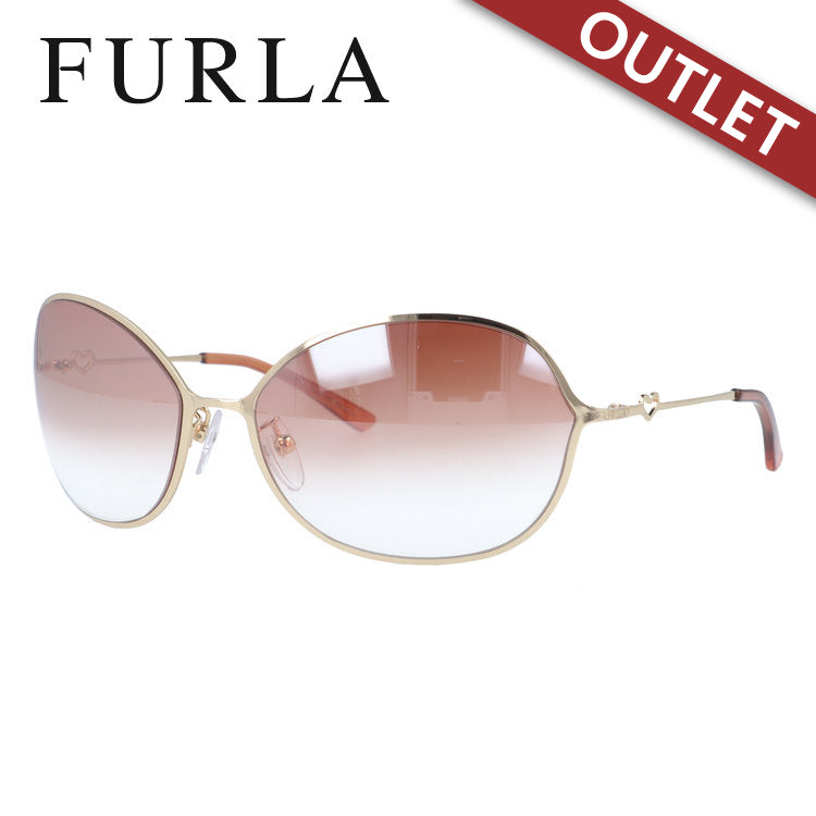 【訳あり】フルラ サングラス FURLA SU4052G 300 63サイズ オーバル型 アウトレット品 ユニセックス メンズ レディース