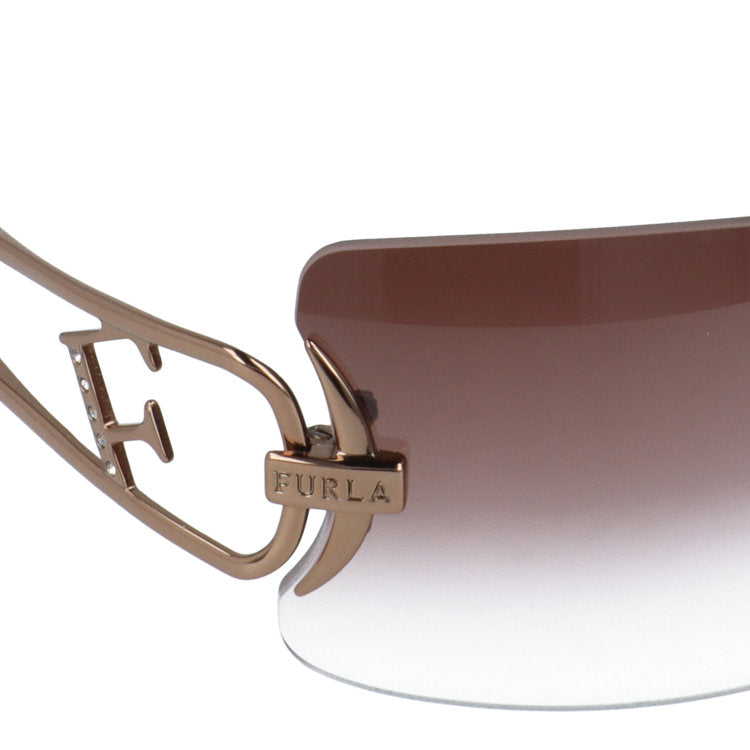 【訳あり】フルラ サングラス FURLA SU4129S R80X 65サイズ スクエア型 アウトレット品 ベヨネッタ型 ツーポイント ユニセックス メンズ レディース