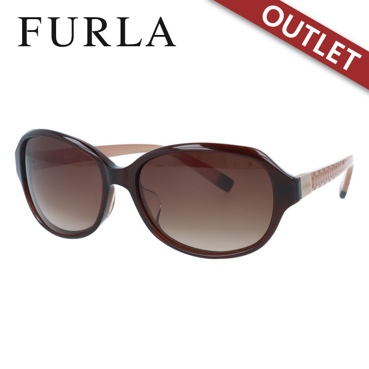 【訳あり】フルラ サングラス ピリオ アジアンフィット FURLA PELION SU4887J 0958 57サイズ ウェリントン型 アウトレット品 ユニセックス メンズ レディース