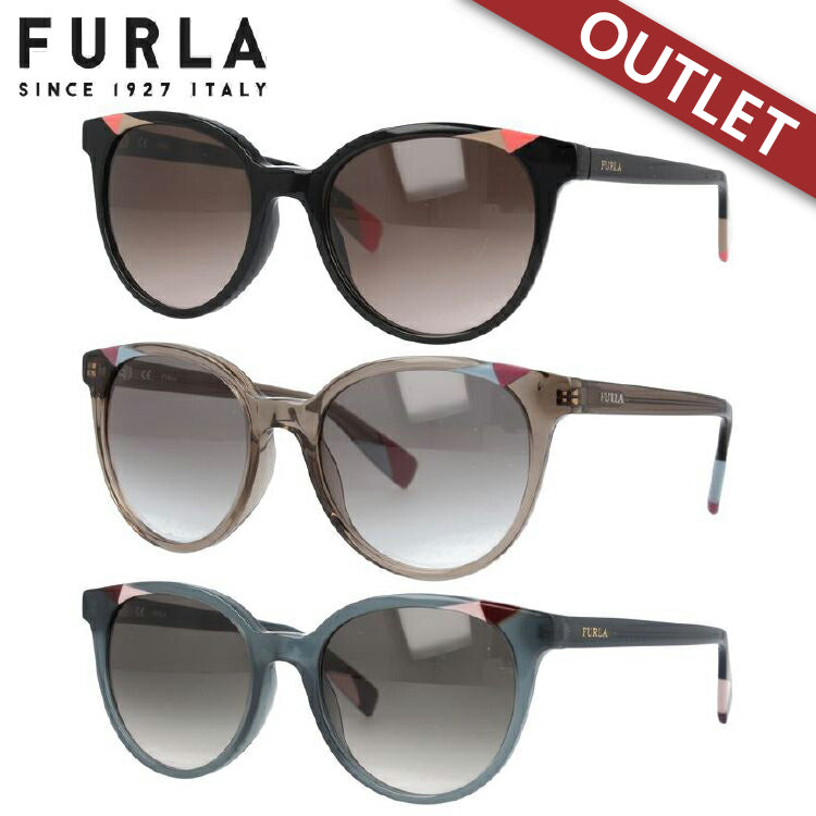 【訳あり】フルラ サングラス アジアンフィット FURLA SFU229J 全3カラー 53サイズ ウェリントン型 レディース 女性用 UVカット 紫外線対策 UV対策 おしゃれ ギフト ラッピング無料