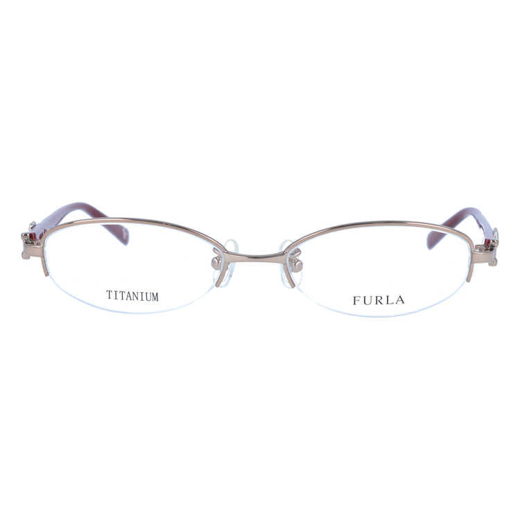フルラ メガネフレーム 伊達メガネ FURLA VU4286J L80 51サイズ 国内正規品 オーバル レディース