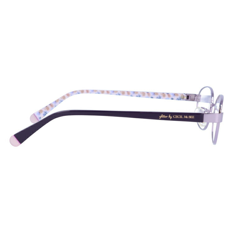 glitter by CECIL McBEE セシルマクビー レディース メガネ 眼鏡 シンプル かわいい GCF 3501-2 50サイズ オーバル型 度付き 度なし UVカット 紫外線 ブランド サングラス 伊達 ダテ|老眼鏡・PCレンズ・カラーレンズ・遠近両用対応可能