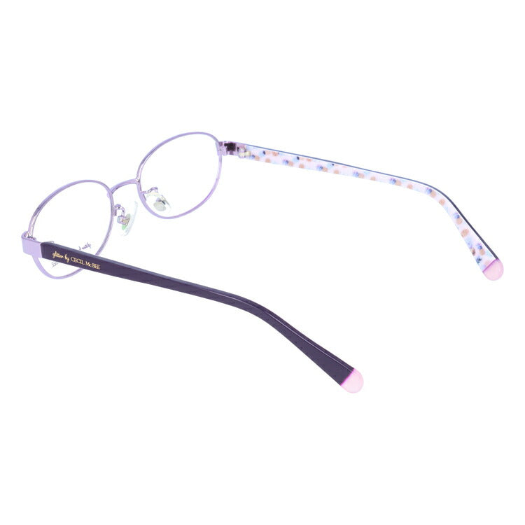 glitter by CECIL McBEE セシルマクビー レディース メガネ 眼鏡 シンプル かわいい GCF 3501-2 50サイズ オーバル型 度付き 度なし UVカット 紫外線 ブランド サングラス 伊達 ダテ|老眼鏡・PCレンズ・カラーレンズ・遠近両用対応可能