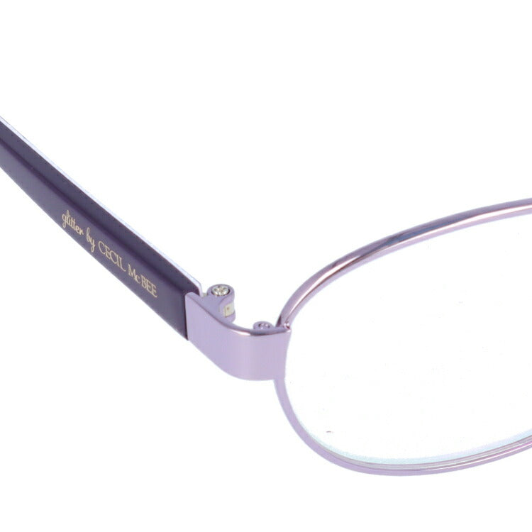 glitter by CECIL McBEE セシルマクビー レディース メガネ 眼鏡 シンプル かわいい GCF 3501-2 50サイズ オーバル型 度付き 度なし UVカット 紫外線 ブランド サングラス 伊達 ダテ|老眼鏡・PCレンズ・カラーレンズ・遠近両用対応可能