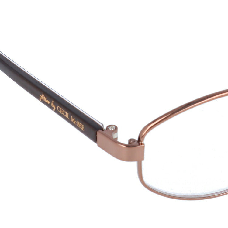 glitter by CECIL McBEE セシルマクビー レディース メガネ 眼鏡 シンプル かわいい GCF 3502-3 50サイズ オーバル型 度付き 度なし UVカット 紫外線 ブランド サングラス 伊達 ダテ|老眼鏡・PCレンズ・カラーレンズ・遠近両用対応可能