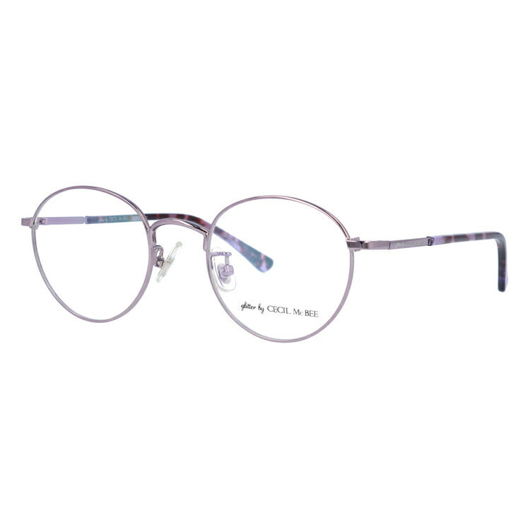 glitter by CECIL McBEE セシルマクビー レディース メガネ 眼鏡 シンプル かわいい GCF 3504-2 47サイズ ボストン型 度付き 度なし UVカット 紫外線 ブランド サングラス 伊達 ダテ|老眼鏡・PCレンズ・カラーレンズ・遠近両用対応可能