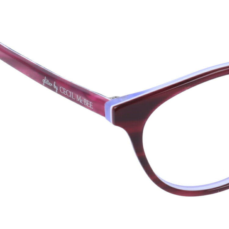 glitter by CECIL McBEE グリッターバイセシルマクビー レディース メガネ 眼鏡 シンプル かわいい GCF 7501-1 51サイズ オーバル型 度付き 度なし UVカット 紫外線 サングラス 伊達 ダテ|老眼鏡・PCレンズ・カラーレンズ・遠近両用対応可能