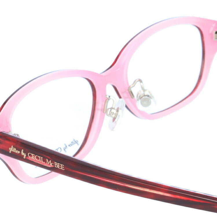 glitter by CECIL McBEE セシルマクビー レディース メガネ 眼鏡 シンプル かわいい GCF 7502-3 51サイズ オーバル型 度付き 度なし UVカット 紫外線 ブランド サングラス 伊達 ダテ|老眼鏡・PCレンズ・カラーレンズ・遠近両用対応可能