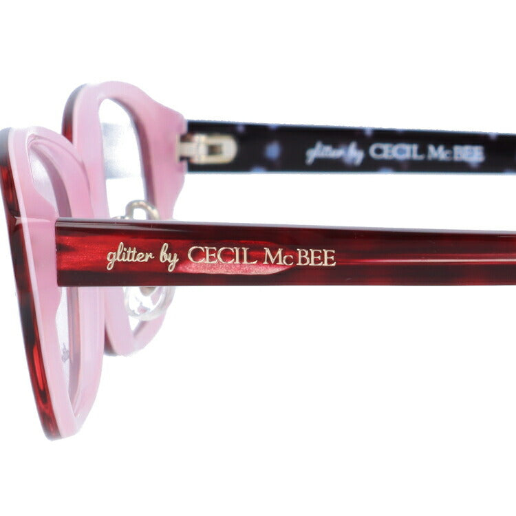 glitter by CECIL McBEE セシルマクビー レディース メガネ 眼鏡 シンプル かわいい GCF 7502-3 51サイズ オーバル型 度付き 度なし UVカット 紫外線 ブランド サングラス 伊達 ダテ|老眼鏡・PCレンズ・カラーレンズ・遠近両用対応可能