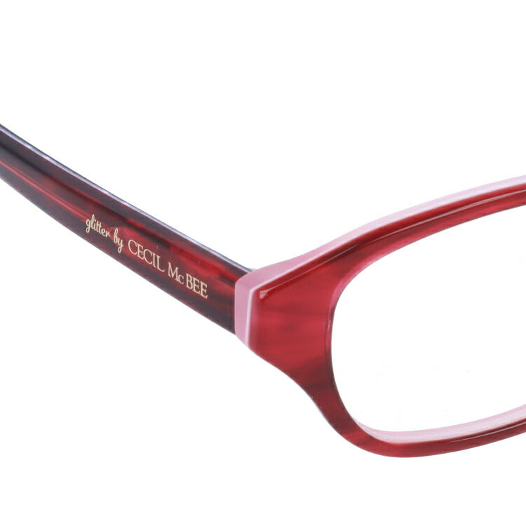 glitter by CECIL McBEE セシルマクビー レディース メガネ 眼鏡 シンプル かわいい GCF 7502-3 51サイズ オーバル型 度付き 度なし UVカット 紫外線 ブランド サングラス 伊達 ダテ|老眼鏡・PCレンズ・カラーレンズ・遠近両用対応可能