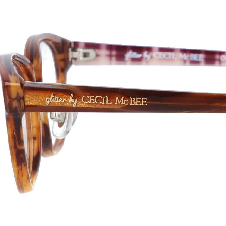 glitter by CECIL McBEE グリッターバイセシルマクビー レディース メガネ 眼鏡 シンプル かわいい GCF 7503-2 50サイズ オーバル型 度付き 度なし UVカット 紫外線 サングラス 伊達 ダテ|老眼鏡・PCレンズ・カラーレンズ・遠近両用対応可能