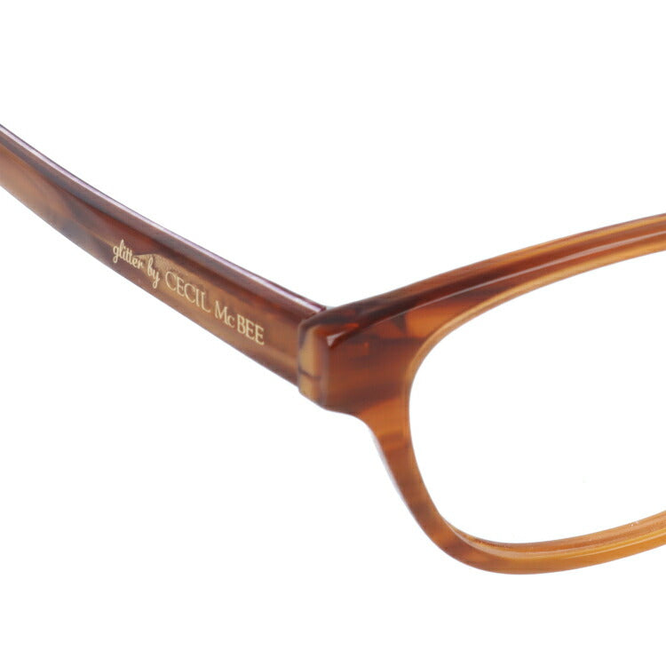 glitter by CECIL McBEE グリッターバイセシルマクビー レディース メガネ 眼鏡 シンプル かわいい GCF 7503-2 50サイズ オーバル型 度付き 度なし UVカット 紫外線 サングラス 伊達 ダテ|老眼鏡・PCレンズ・カラーレンズ・遠近両用対応可能