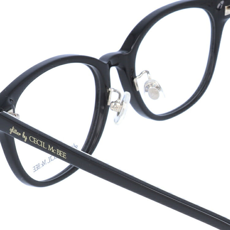glitter by CECIL McBEE セシルマクビー レディース メガネ 眼鏡 シンプル かわいい GCF 7504-1 50サイズ ウェリントン型 度付き 度なし 紫外線 ブランド サングラス 伊達 ダテ|老眼鏡・PCレンズ・カラーレンズ・遠近両用対応可能 ラッピング無料