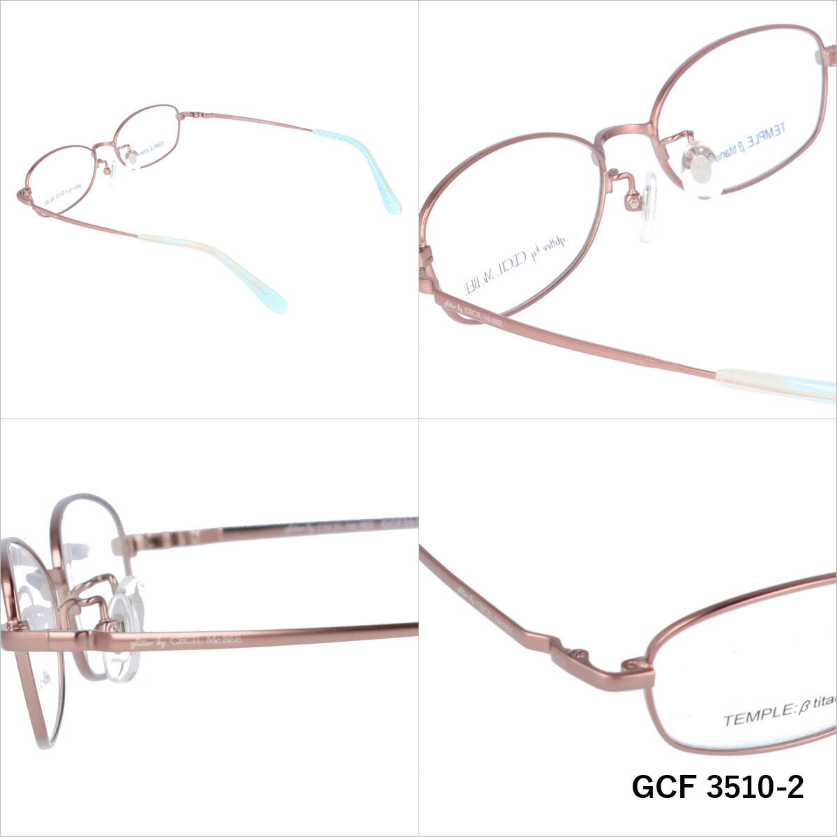 glitter by CECIL McBEE セシルマクビー レディース メガネ 眼鏡 シンプル かわいい GCF 3510 全3色 50サイズ ドット 水玉 オーバル型 度付き 度なし 紫外線 ブランド サングラス 伊達 ダテ｜老眼鏡・PCレンズ・カラーレンズ対応可能