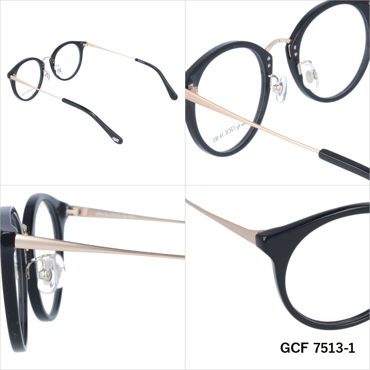 glitter by CECIL McBEE セシルマクビー レディース メガネ 眼鏡 シンプル かわいい GCF 7513 全3色 49サイズ クマ ベア ボストン型 度付き 度なし 紫外線 ブランド サングラス 伊達 ダテ|老眼鏡・PCレンズ・カラーレンズ対応可能 ラッピング無料