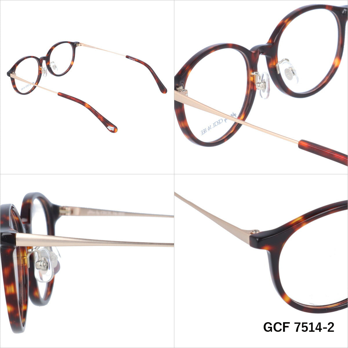 glitter by CECIL McBEE セシルマクビー レディース メガネ 眼鏡 シンプル かわいい GCF 7514 全3色 49サイズ クマ ベア ボストン型 度付き 度なし 紫外線 ブランド サングラス 伊達 ダテ|老眼鏡・PCレンズ・カラーレンズ・遠近両用対応可能