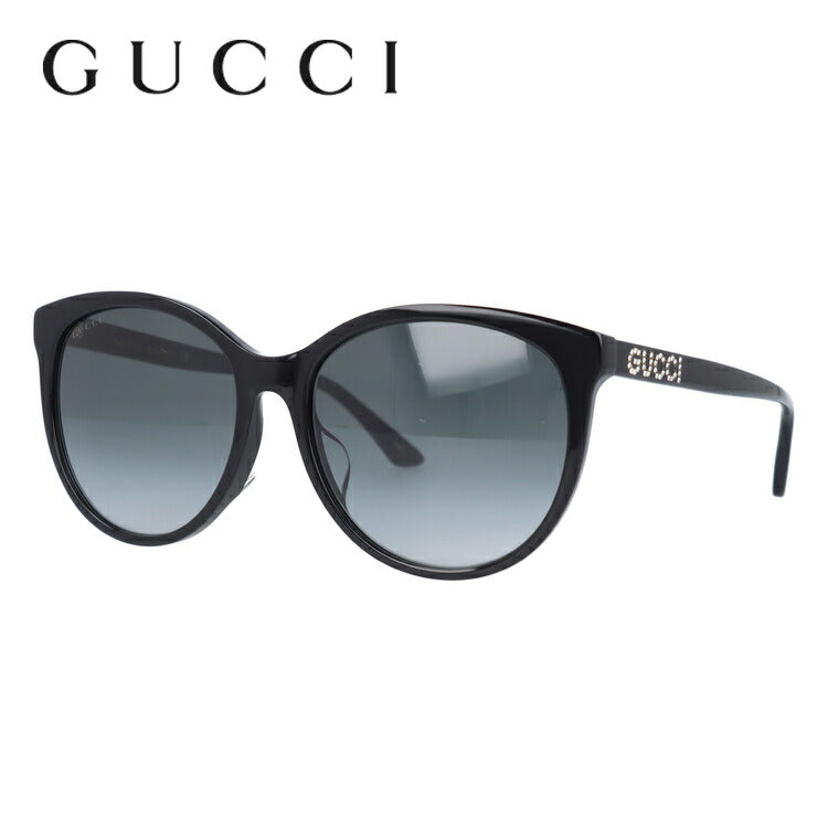 グッチ サングラス アジアンフィット GUCCI GG0729SA 001 56サイズ バタフライ ユニセックス メンズ レディース イタリア製 ラインストーン ラッピング無料