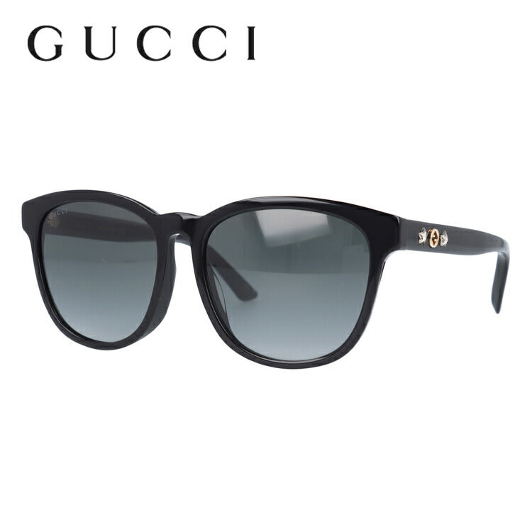 グッチ サングラス アジアンフィット GUCCI GG0232SK 001 56サイズ ウェリントン ユニセックス メンズ レディース イタリア製 インターロッキング GG ラインストーン 星 ラッピング無料