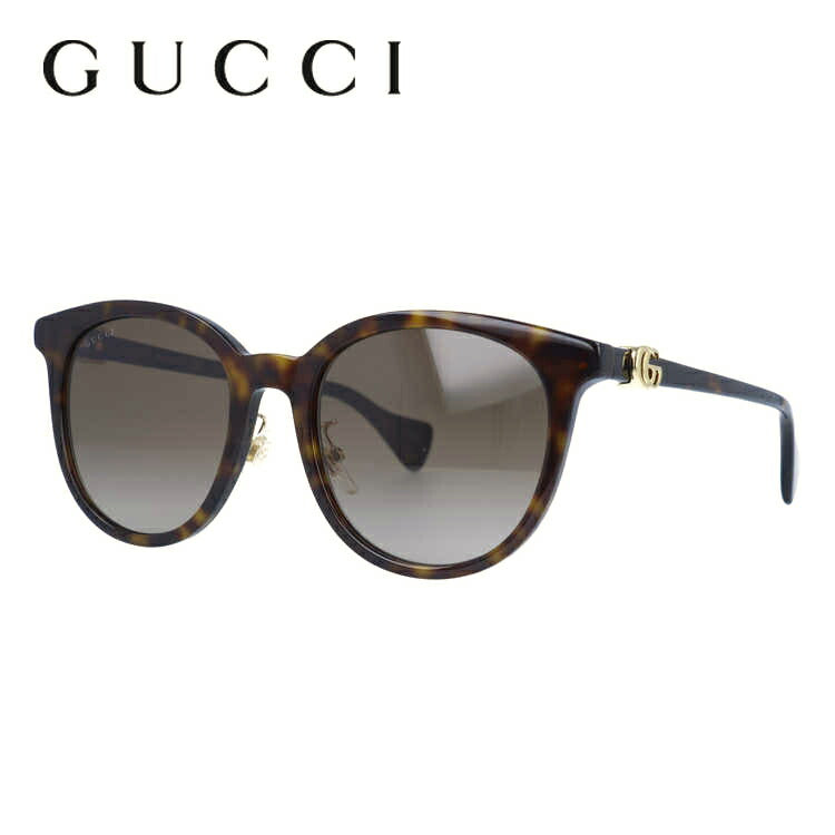 グッチ サングラス GUCCI GG1073SK 003 54サイズ ボストン メンズ レディース 大きめ ダブルG ロゴ イタリア製 べっ甲