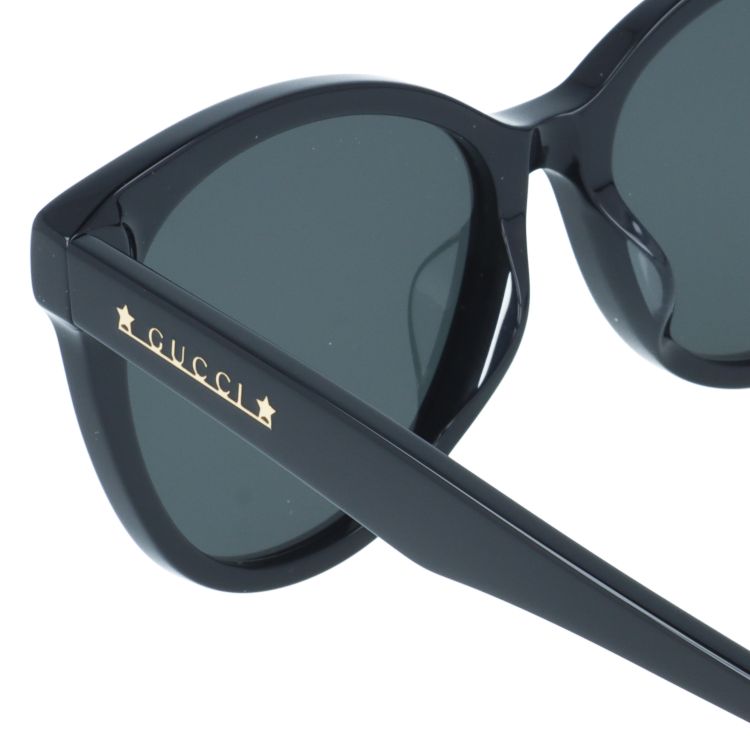 グッチ サングラス 偏光サングラス アジアンフィット GUCCI GG1171SK 001 57サイズ ウェリントン型 ユニセックス メンズ レディース 星 スター