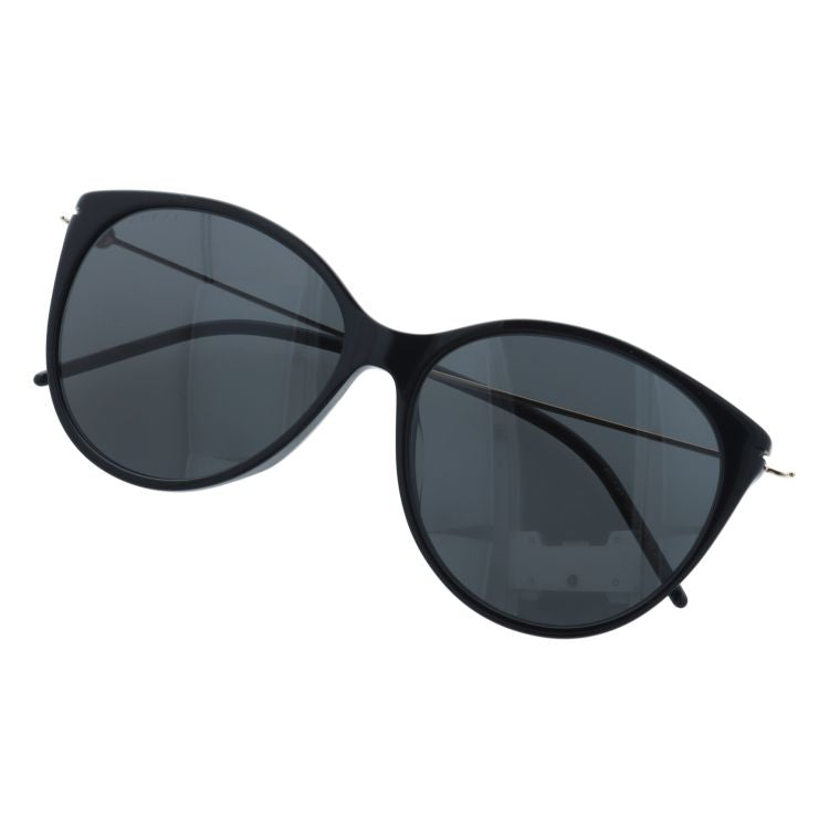 グッチ サングラス アジアンフィット GUCCI GG1268SA 001 58サイズ インターロッキングG ウェリントン型 ユニセックス メンズ レディース インターロッキング GG