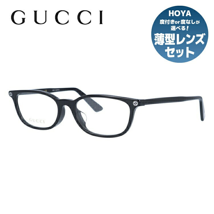 グッチ メガネフレーム 伊達メガネ アジアンフィット GUCCI GG0123OJ 001 52サイズ オーバル ユニセックス メンズ レディース ビー 蜂 インターロッキング GG ラッピング無料