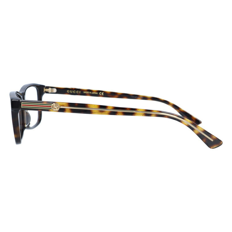 グッチ メガネフレーム 伊達メガネ アジアンフィット GUCCI GG0378OA 002 55サイズ スクエア ユニセックス メンズ レディース シェリーライン ウェブライン インターロッキング GG ラッピング無料