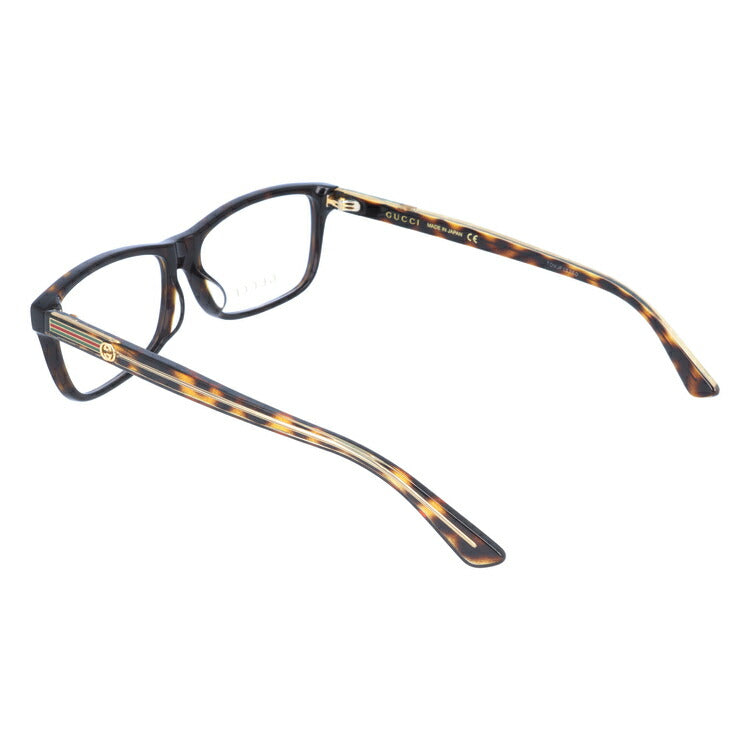 グッチ メガネフレーム 伊達メガネ アジアンフィット GUCCI GG0378OA 002 55サイズ スクエア ユニセックス メンズ レディース シェリーライン ウェブライン インターロッキング GG ラッピング無料
