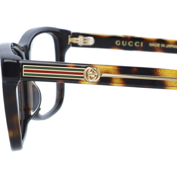 グッチ メガネフレーム 伊達メガネ アジアンフィット GUCCI GG0378OA 002 55サイズ スクエア ユニセックス メンズ レディース シェリーライン ウェブライン インターロッキング GG ラッピング無料