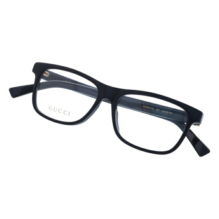 グッチ メガネフレーム 伊達メガネ アジアンフィット GUCCI GG0454OA 001 53サイズ ウェリントン ユニセックス メンズ レディース シェリーライン ウェブライン ラッピング無料