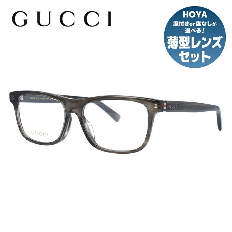 グッチ メガネフレーム 伊達メガネ アジアンフィット GUCCI GG0454OA 003 53サイズ ウェリントン ユニセックス メンズ レディース シェリーライン ウェブライン ラッピング無料