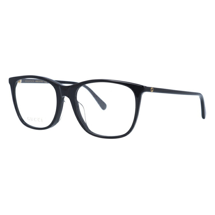 グッチ メガネフレーム 伊達メガネ アジアンフィット GUCCI GG0555OA 001 53サイズ ウェリントン ユニセックス メンズ レディース インターロッキング GG ラッピング無料