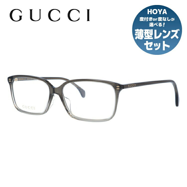 グッチ メガネフレーム 伊達メガネ アジアンフィット GUCCI GG0553OA 008 56サイズ スクエア ユニセックス メンズ レディース ラッピング無料