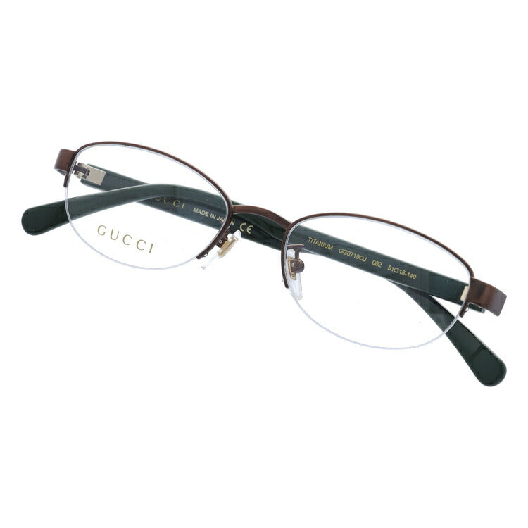 グッチ メガネフレーム 伊達メガネ アジアンフィット GUCCI GG0719OJ 002 51サイズ オーバル ユニセックス メンズ レディース シェリーライン ウェブライン ダブルG GGマーモント ラッピング無料
