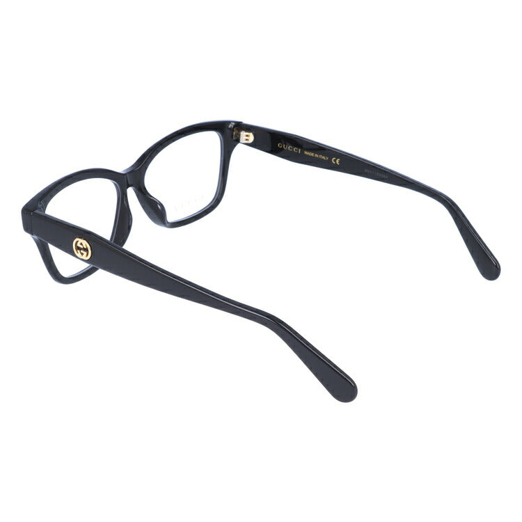 グッチ メガネフレーム 伊達メガネ アジアンフィット GUCCI GG0801OA 001 54サイズ ウェリントン ユニセックス メンズ レディース インターロッキング GG ラッピング無料
