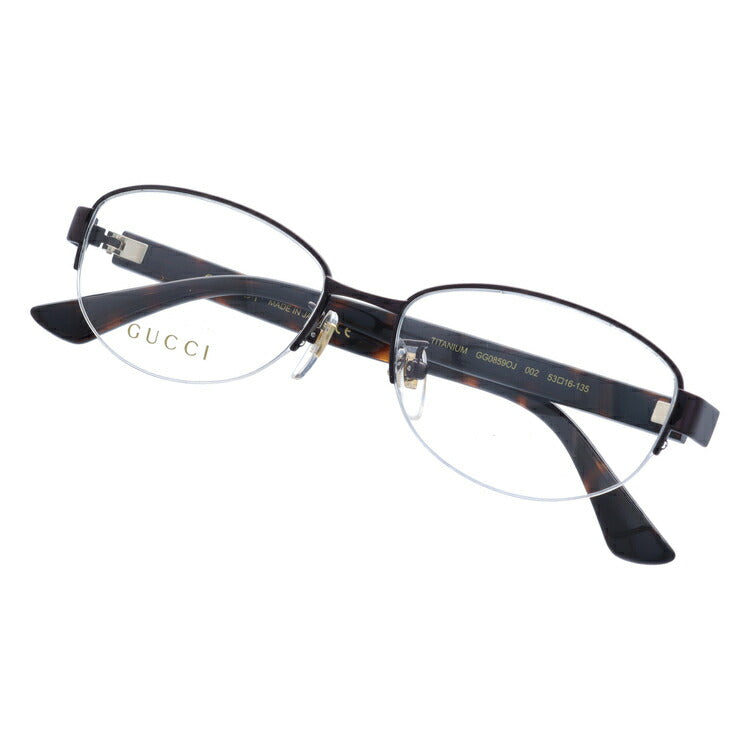 グッチ メガネフレーム 伊達メガネ アジアンフィット GUCCI GG0859OJ 002 53サイズ オーバル ユニセックス メンズ レディース ダブルG GGマーモント ラッピング無料