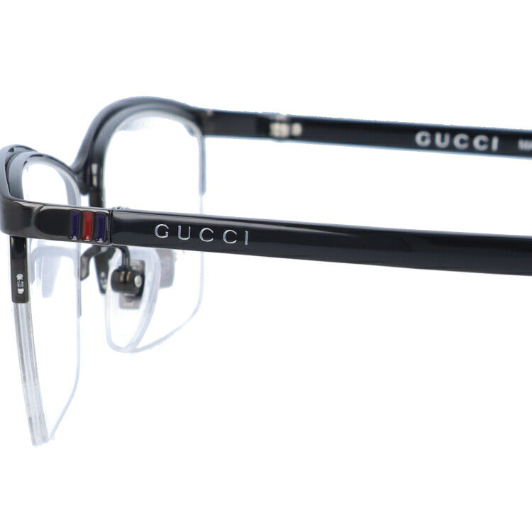 グッチ メガネフレーム 伊達メガネ アジアンフィット GUCCI GG0856OJ 001 56サイズ スクエア ユニセックス メンズ レディース シェリーライン ウェブライン ラッピング無料