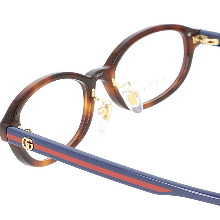 グッチ メガネフレーム 伊達メガネ アジアンフィット GUCCI GG0930OJ 001 51サイズ オーバル ユニセックス メンズ レディース ダブルG GGマーモント ウェブストライプ ラッピング無料