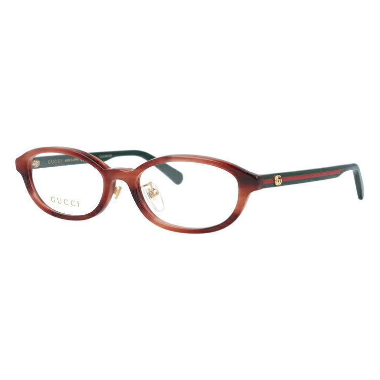 グッチ メガネフレーム 伊達メガネ アジアンフィット GUCCI GG0930OJ 002 51サイズ オーバル ユニセックス メンズ レディース ダブルG GGマーモント ウェブストライプ ラッピング無料