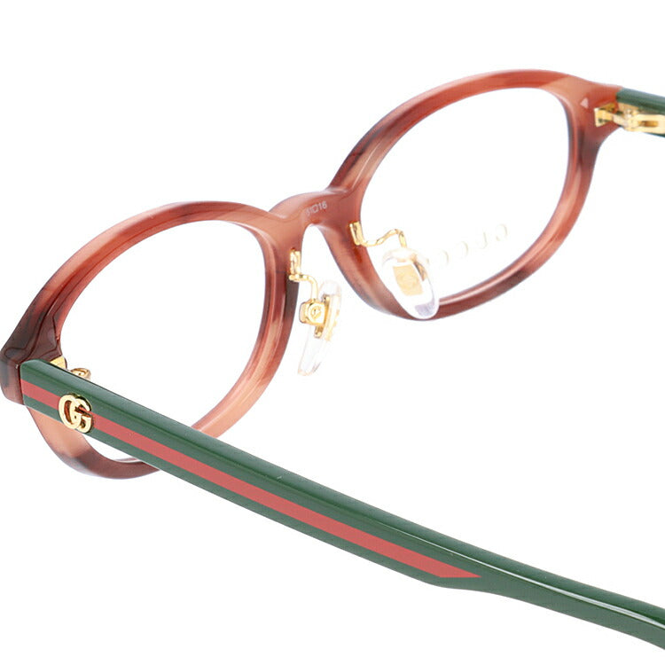 グッチ メガネフレーム 伊達メガネ アジアンフィット GUCCI GG0930OJ 002 51サイズ オーバル ユニセックス メンズ レディース ダブルG GGマーモント ウェブストライプ ラッピング無料