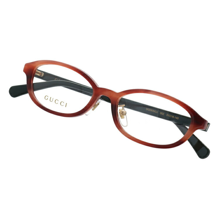 グッチ メガネフレーム 伊達メガネ アジアンフィット GUCCI GG0930OJ 002 51サイズ オーバル ユニセックス メンズ レディース ダブルG GGマーモント ウェブストライプ ラッピング無料