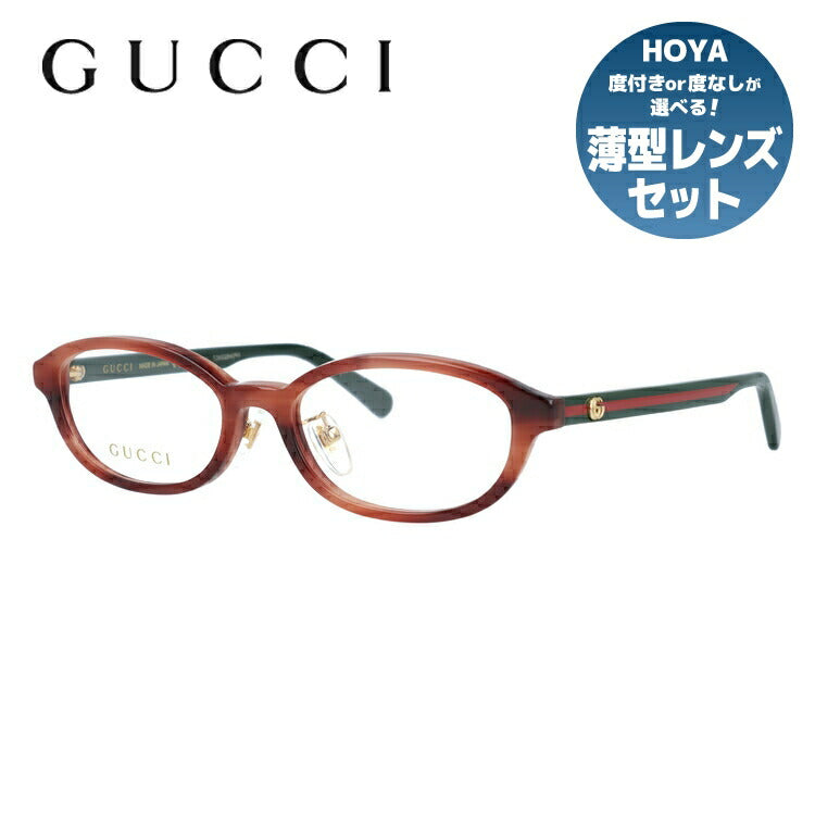 グッチ メガネフレーム 伊達メガネ アジアンフィット GUCCI GG0930OJ 002 51サイズ オーバル ユニセックス メンズ レディース ダブルG GGマーモント ウェブストライプ ラッピング無料