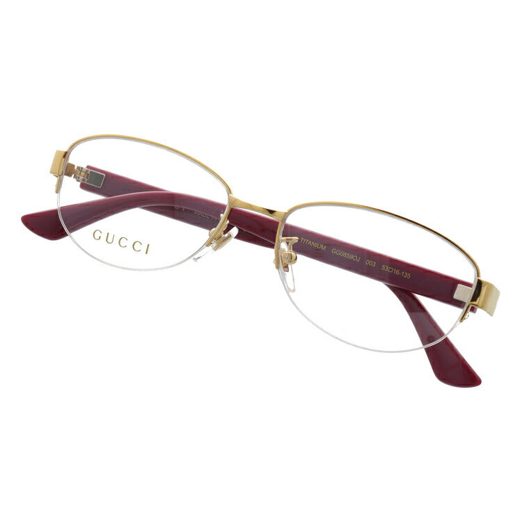 【訳あり】グッチ メガネフレーム 伊達メガネ アジアンフィット GUCCI GG0859OJ 003 53サイズ オーバル ユニセックス メンズ レディース ダブルG GGマーモント ラッピング無料