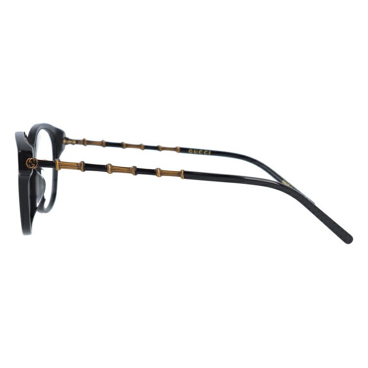グッチ メガネフレーム 伊達メガネ アジアンフィット GUCCI GG0658OA 001 53サイズ ウェリントン ユニセックス メンズ レディース メタル バンブー ラッピング無料