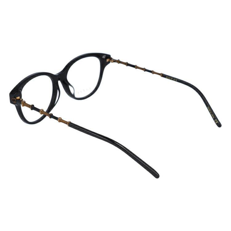 グッチ メガネフレーム 伊達メガネ アジアンフィット GUCCI GG0658OA 001 53サイズ ウェリントン ユニセックス メンズ レディース メタル バンブー ラッピング無料