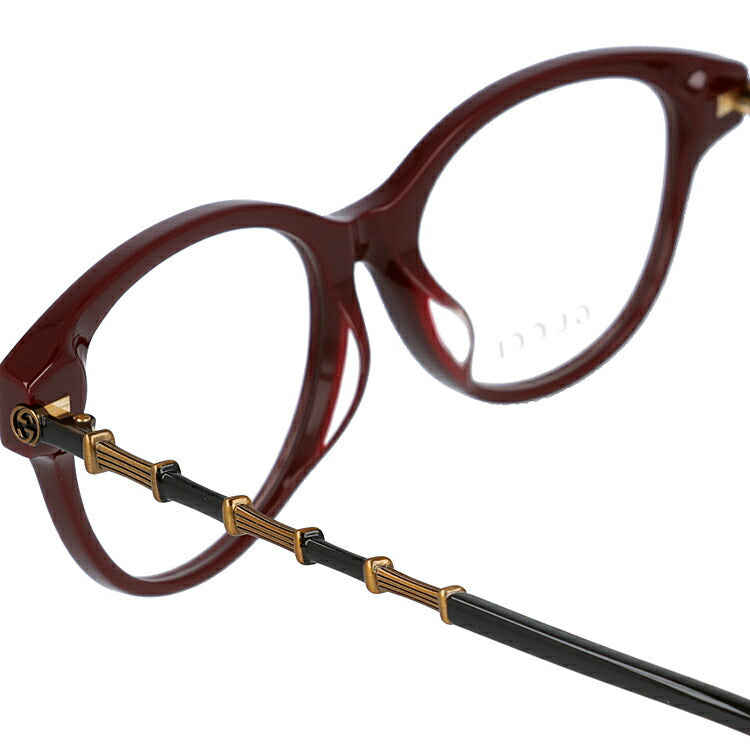グッチ メガネフレーム 伊達メガネ アジアンフィット GUCCI GG0658OA 004 53サイズ ウェリントン ユニセックス メンズ レディース メタル バンブー ラッピング無料