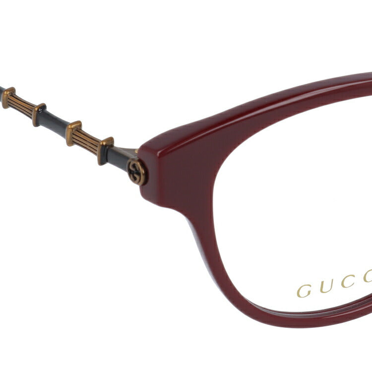 グッチ メガネフレーム 伊達メガネ アジアンフィット GUCCI GG0658OA 004 53サイズ ウェリントン ユニセックス メンズ レディース メタル バンブー ラッピング無料